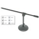 Hilec TMIC-20  - Table top mic stand with a heavy table table base     H 30 cm